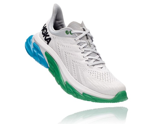 Hoka One One Clifton Edge Mens UK - Green Road Running Shoes - MHNIA4718